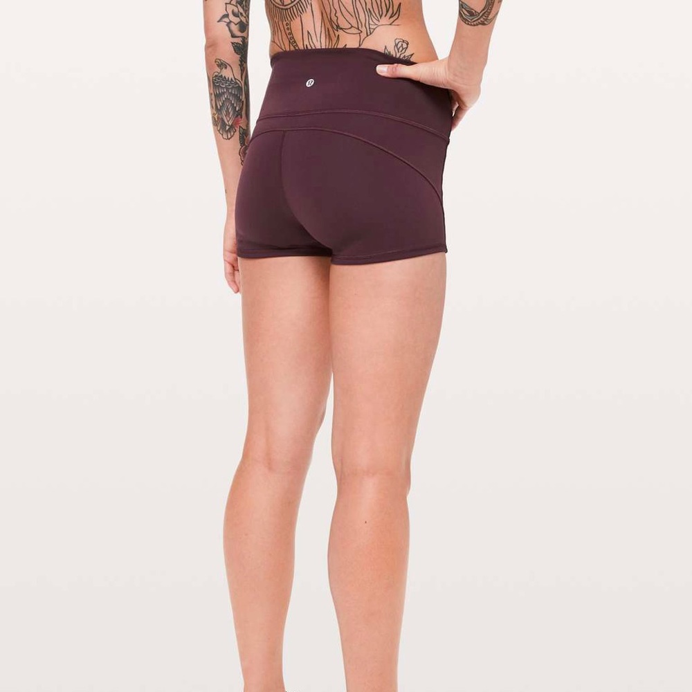 lululemon athletica Plum High-Rise Performance Shorts